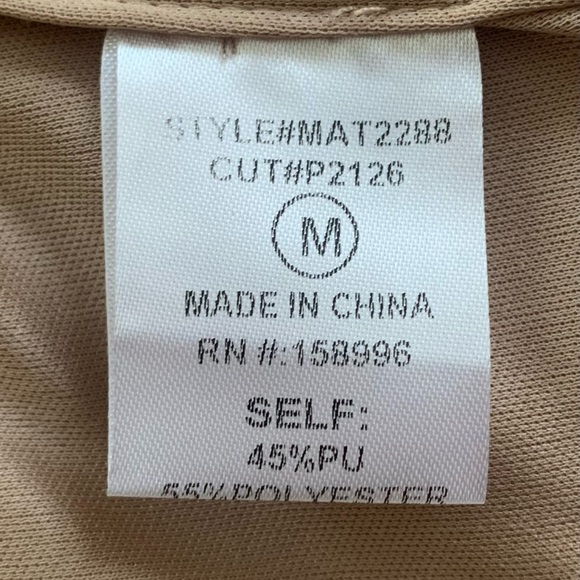 AARON & AMBER ladies poly blend faux leather corset top in a Medium VVGUC++ - Picture 2 of 11